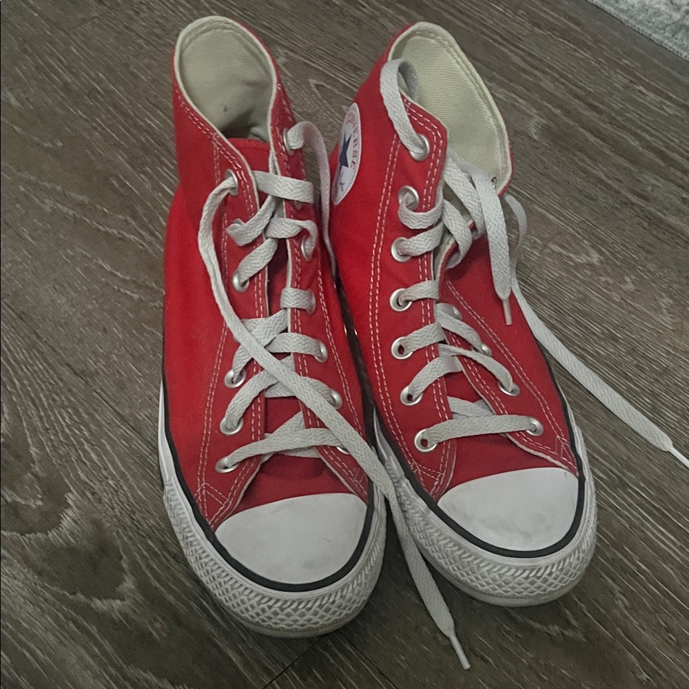 Classic Red High-Top  Sneakers